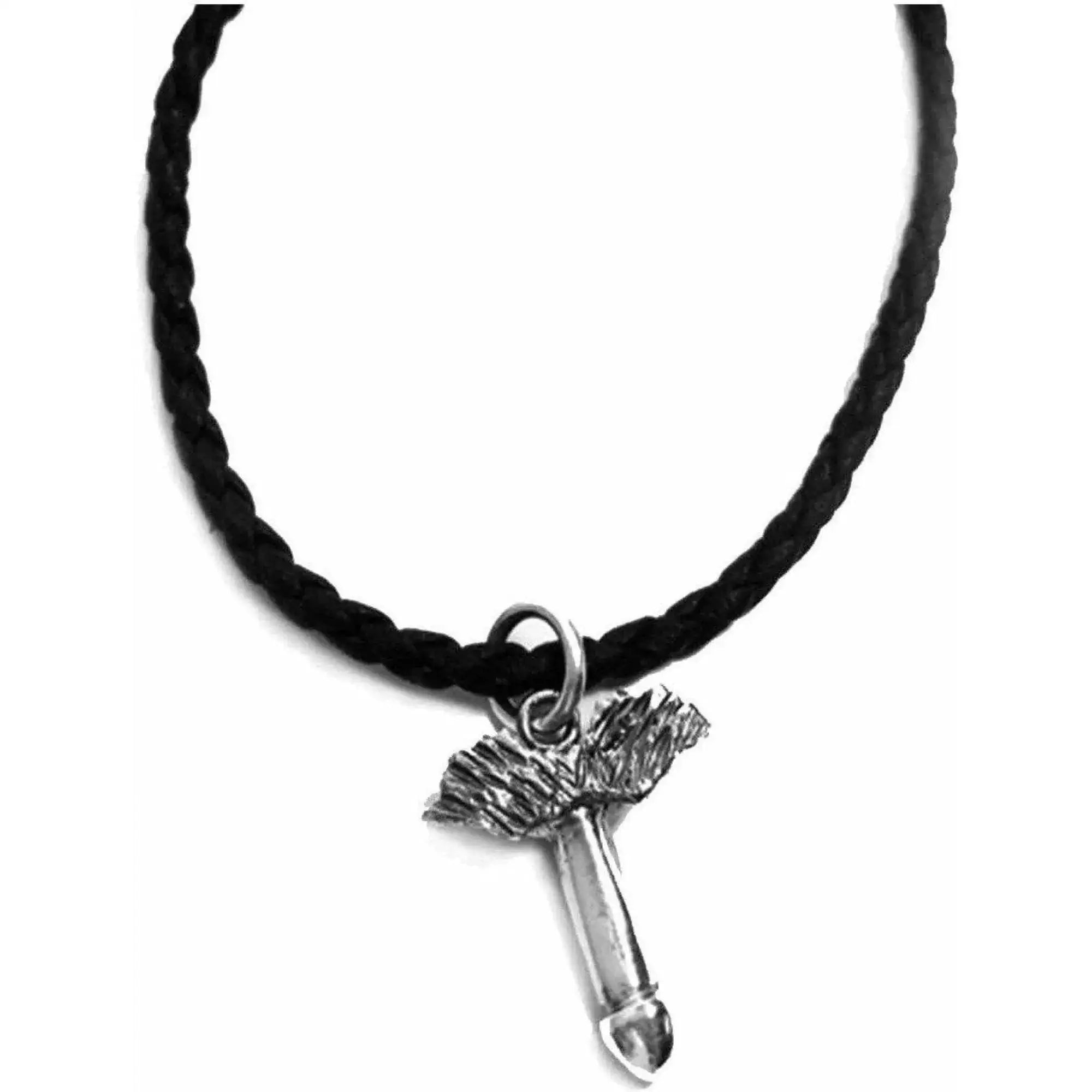 Winged Phallus of Pompeii Lucky Charm Pendant Silver 925