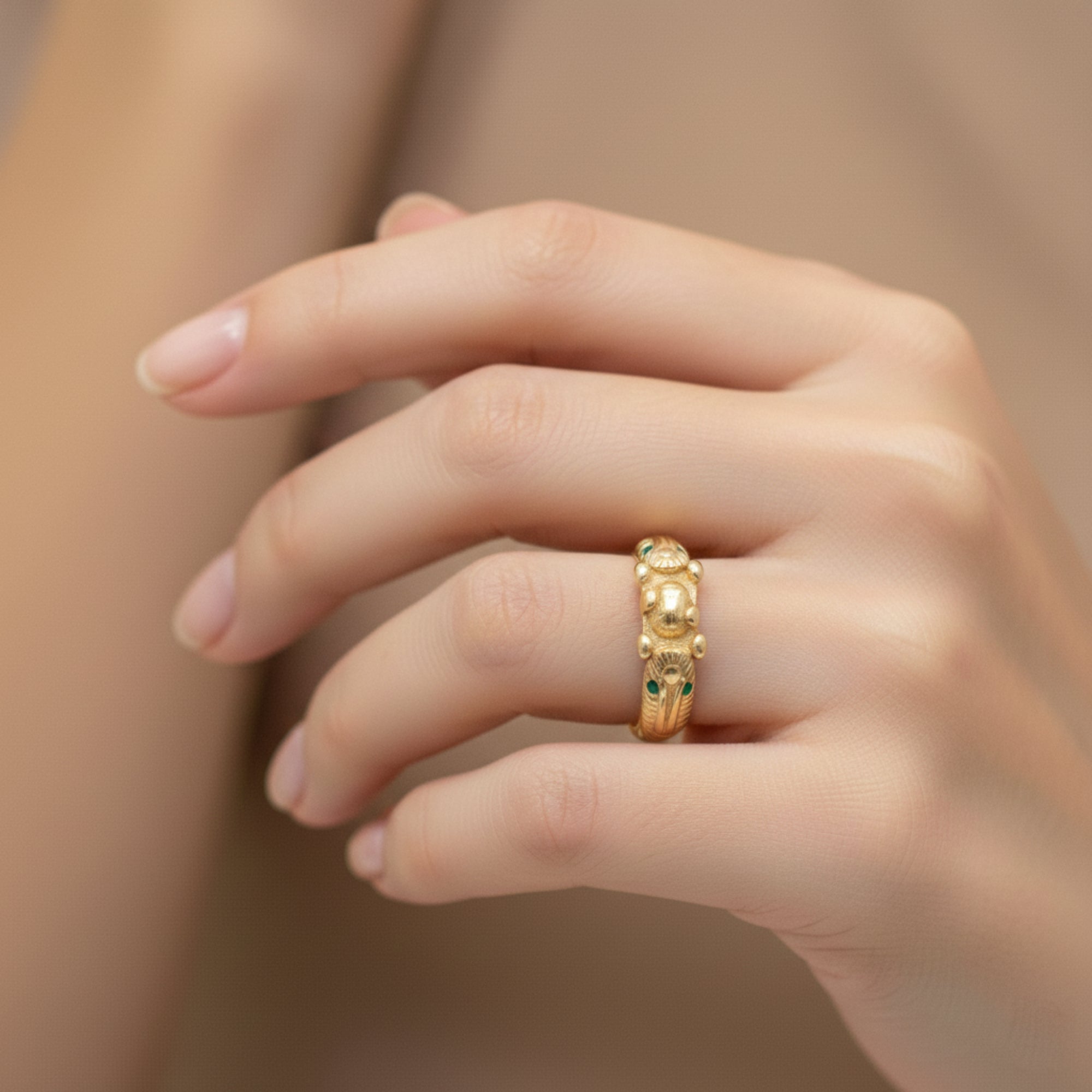 Anillo serpiente de dos cabezas, Pompeya