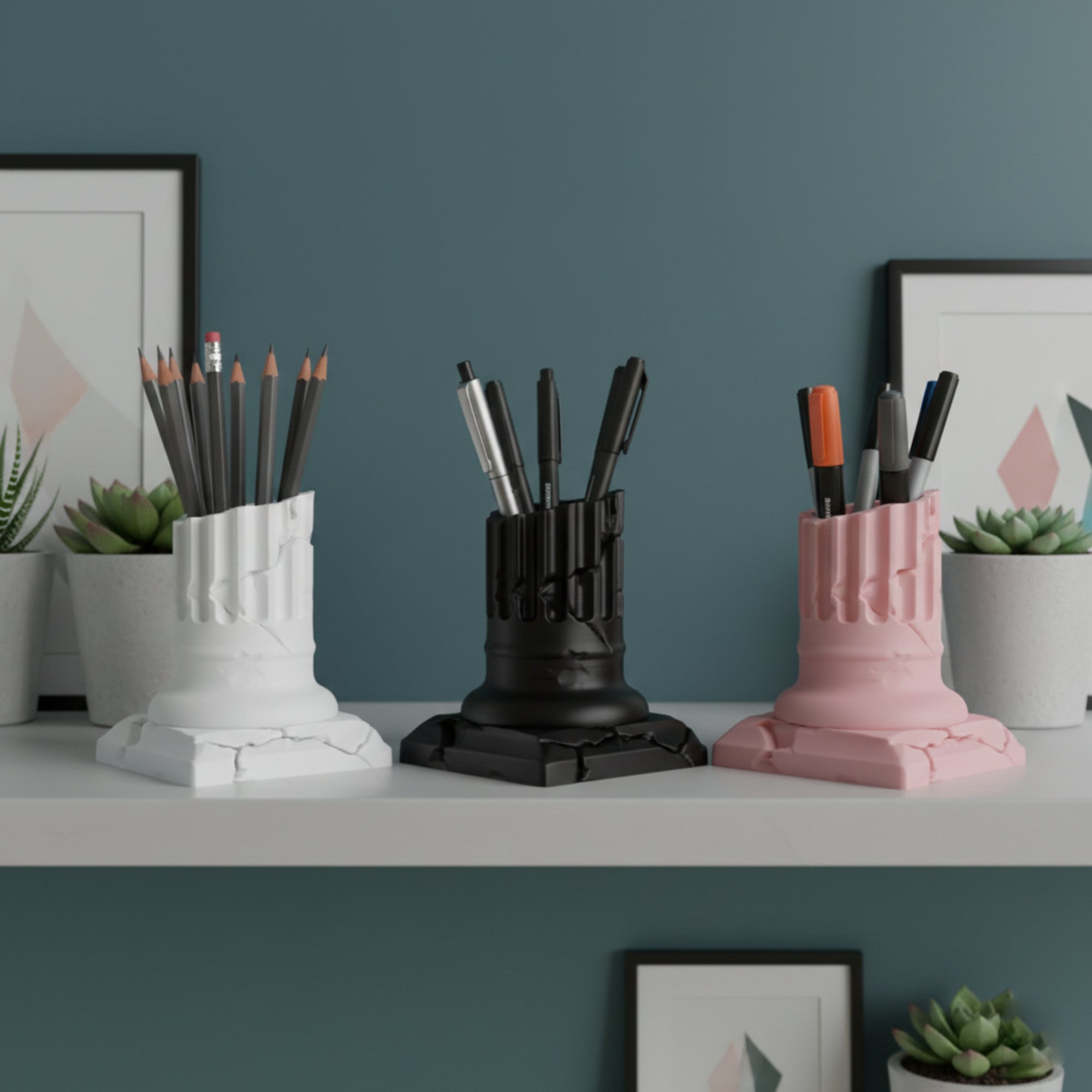 Capitello Dorico 3d Printed