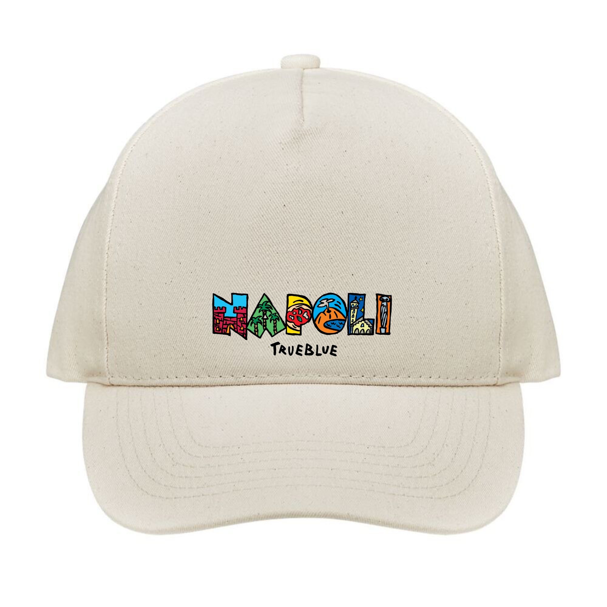 Cappello Napoli con grafica illustrata