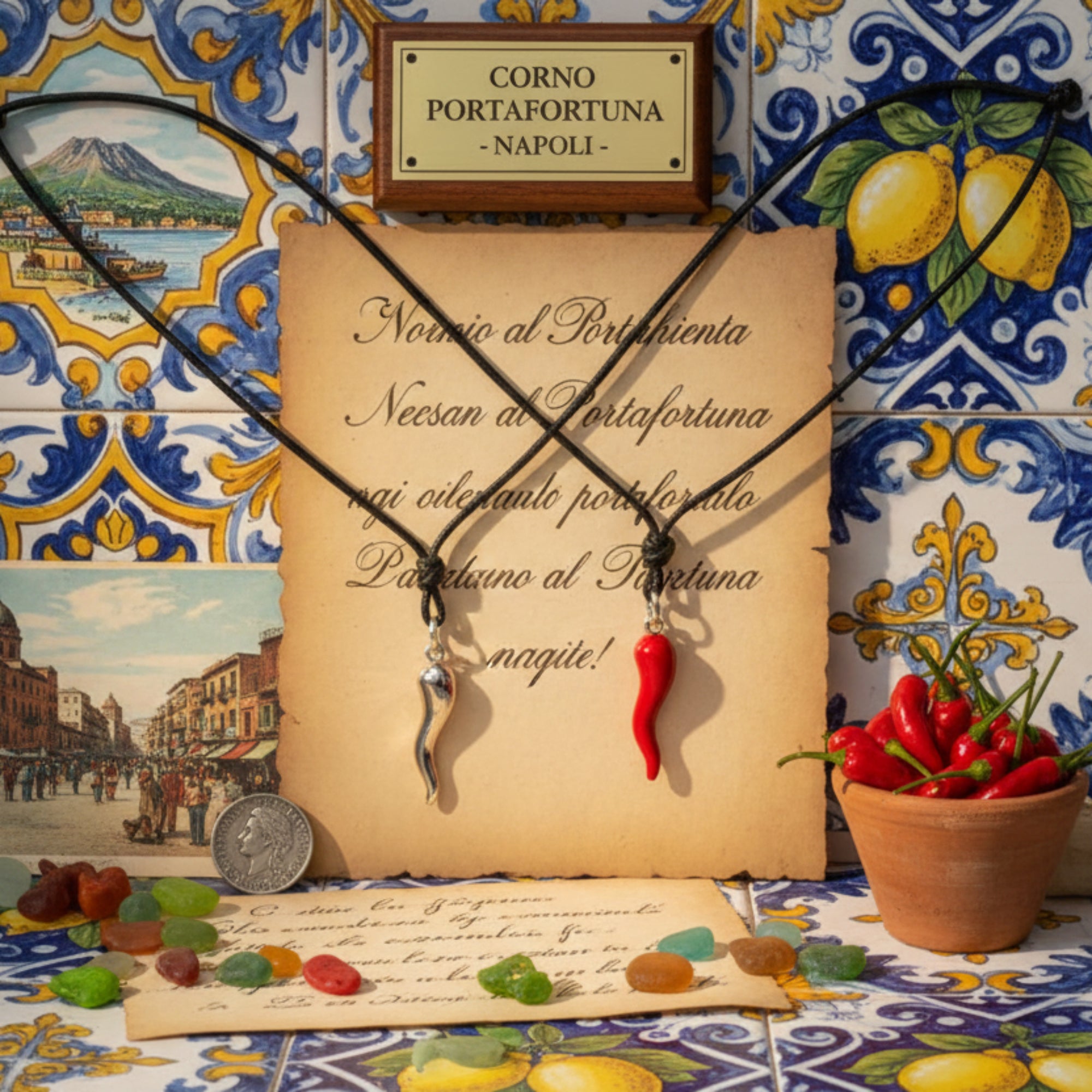 Medium Horn Pendant - 925 Silver