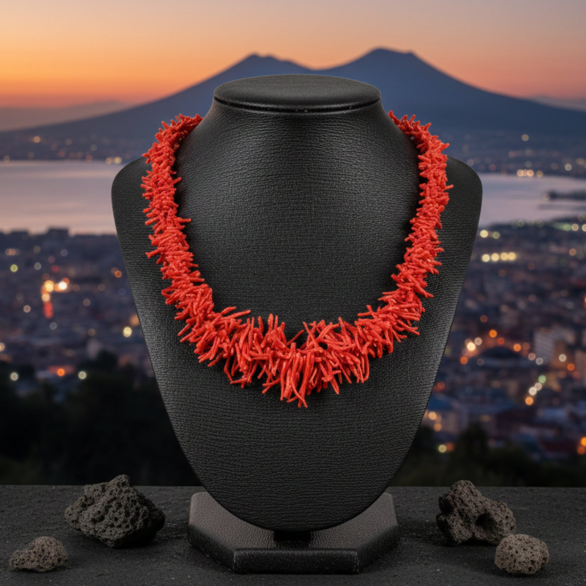Collar Ramas de Coral y Plata 925