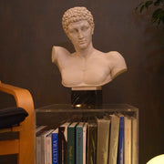 Hermes Bust in marble 18,3"H (46 cm)