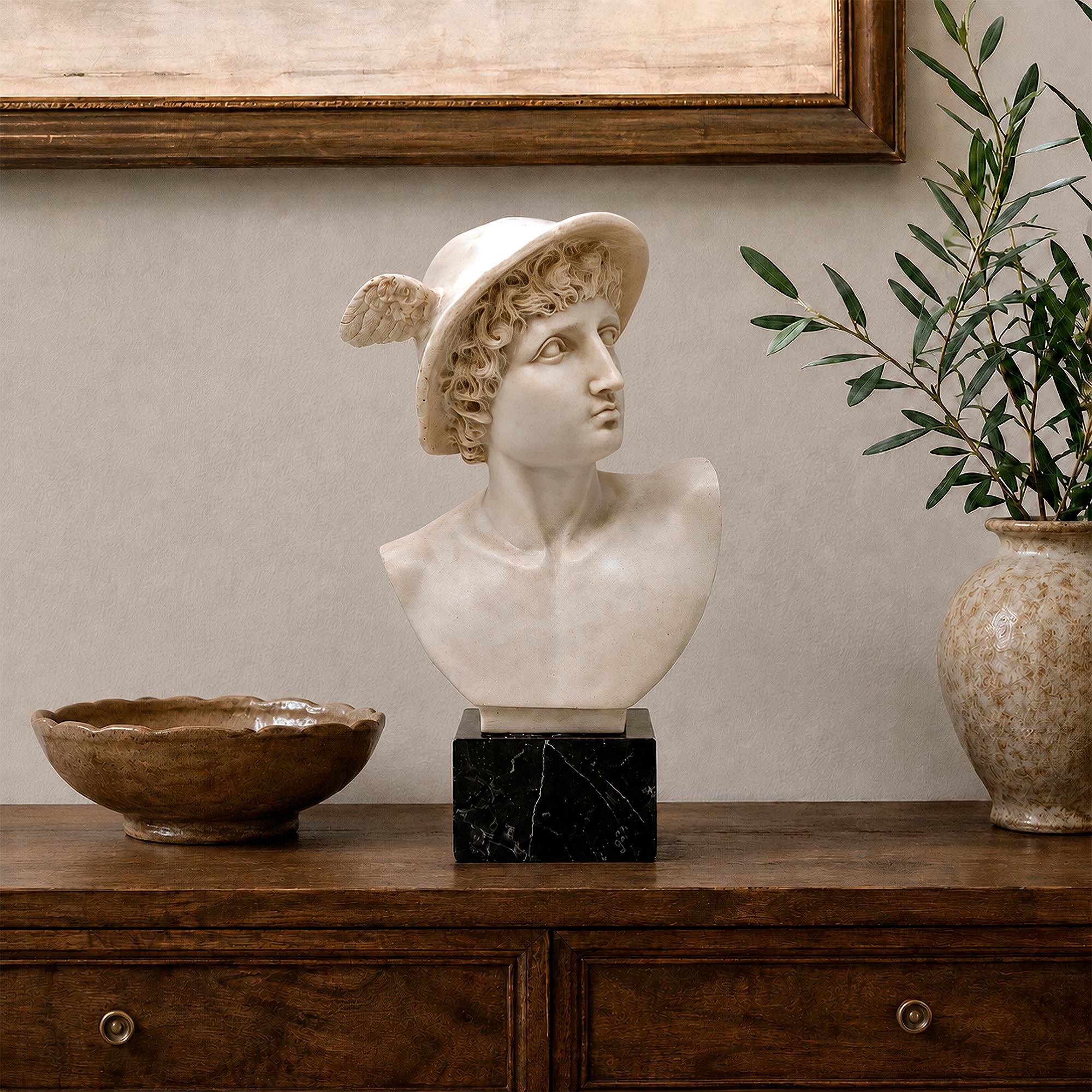 Mercurio - Busto in marmo
