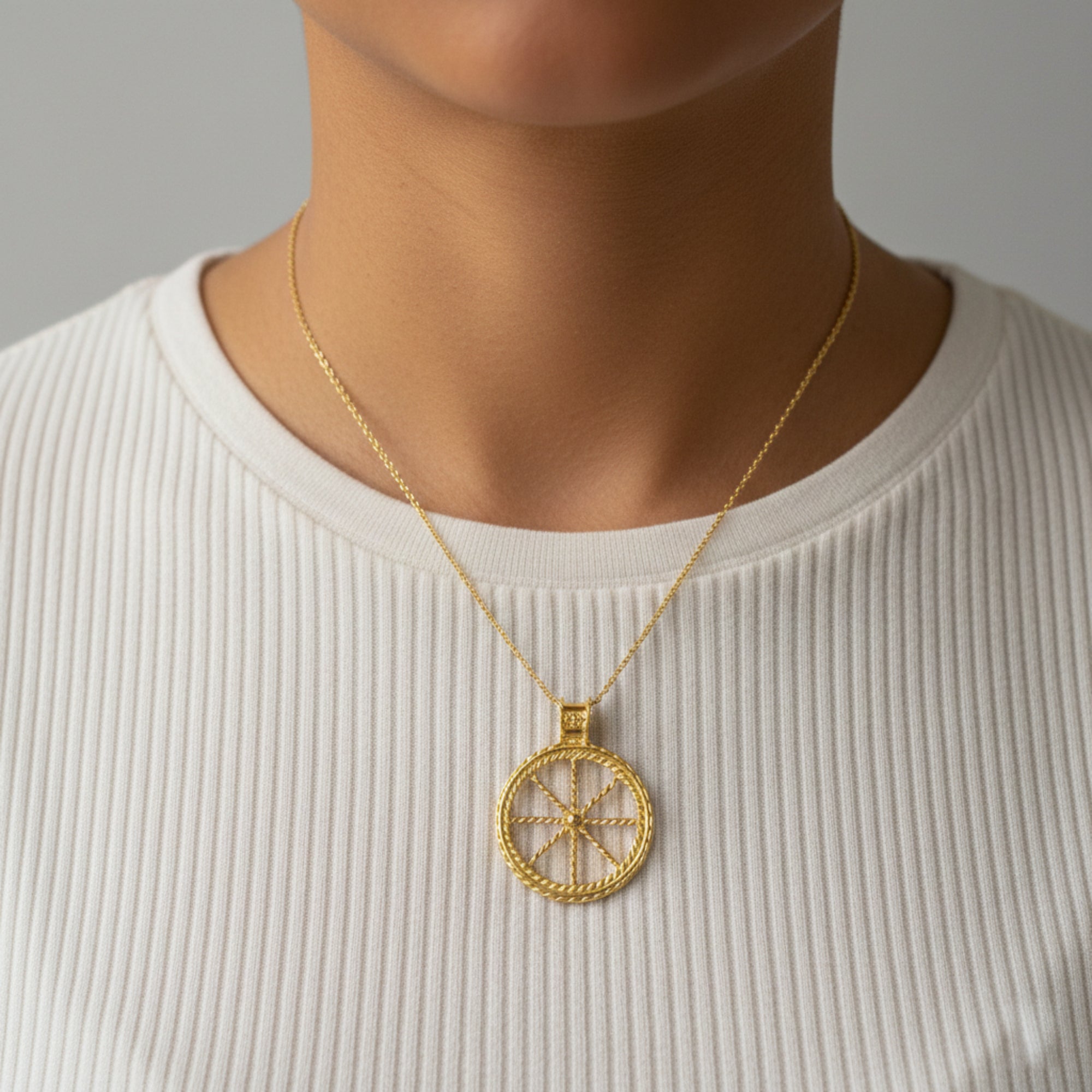 Pendente a Ruota Argento