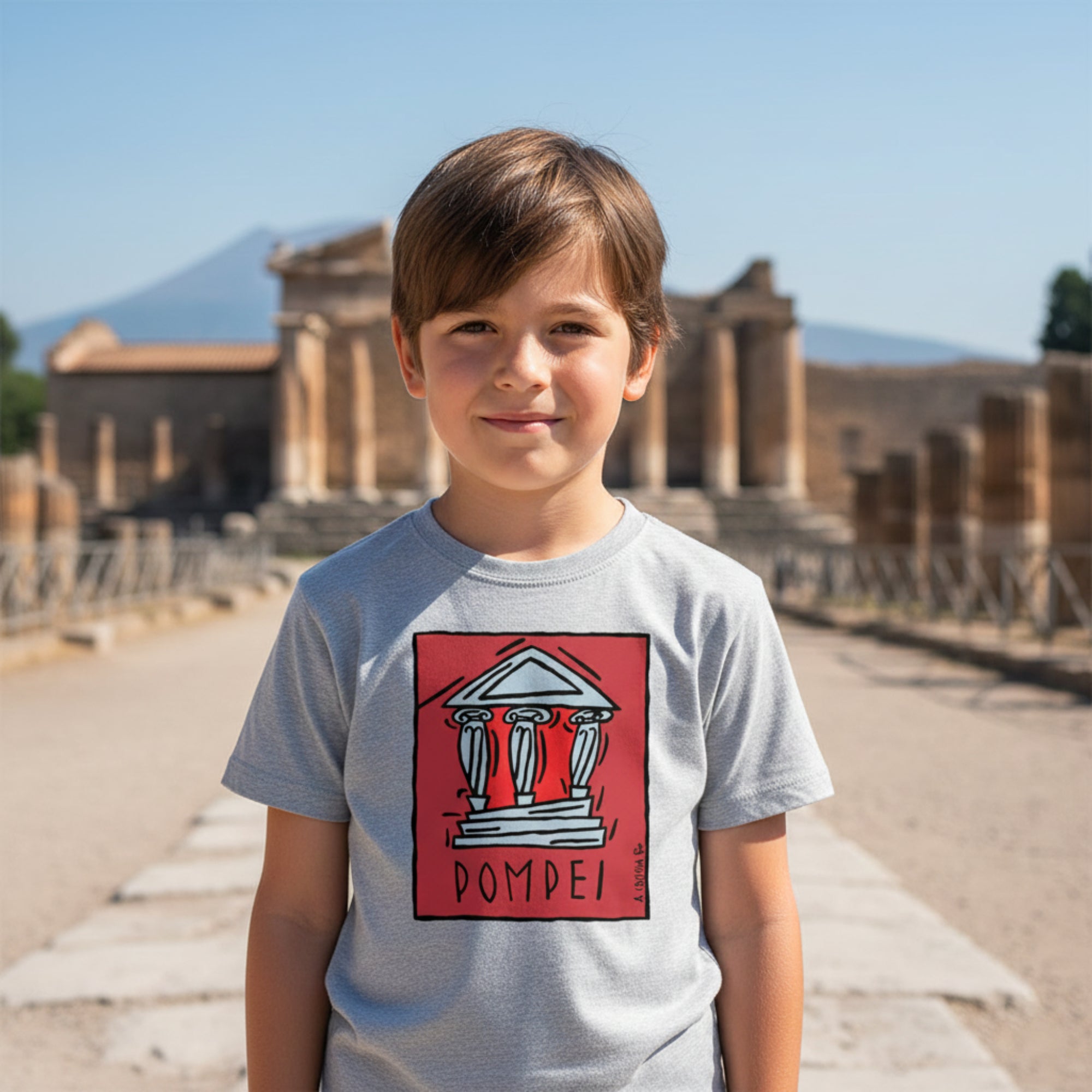 T-shirt Bambino Tempio Ionico Pompei 