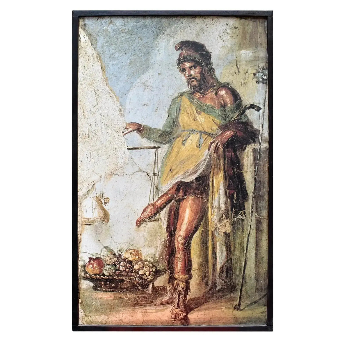 Priapus from the House of the Vettii in Pompeii - Fresco