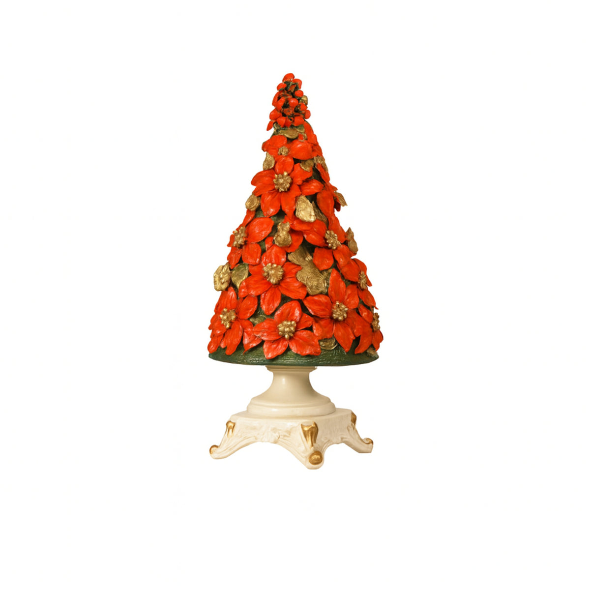 Sapin de Noël en porcelaine Capodimonte Étoiles de Noël