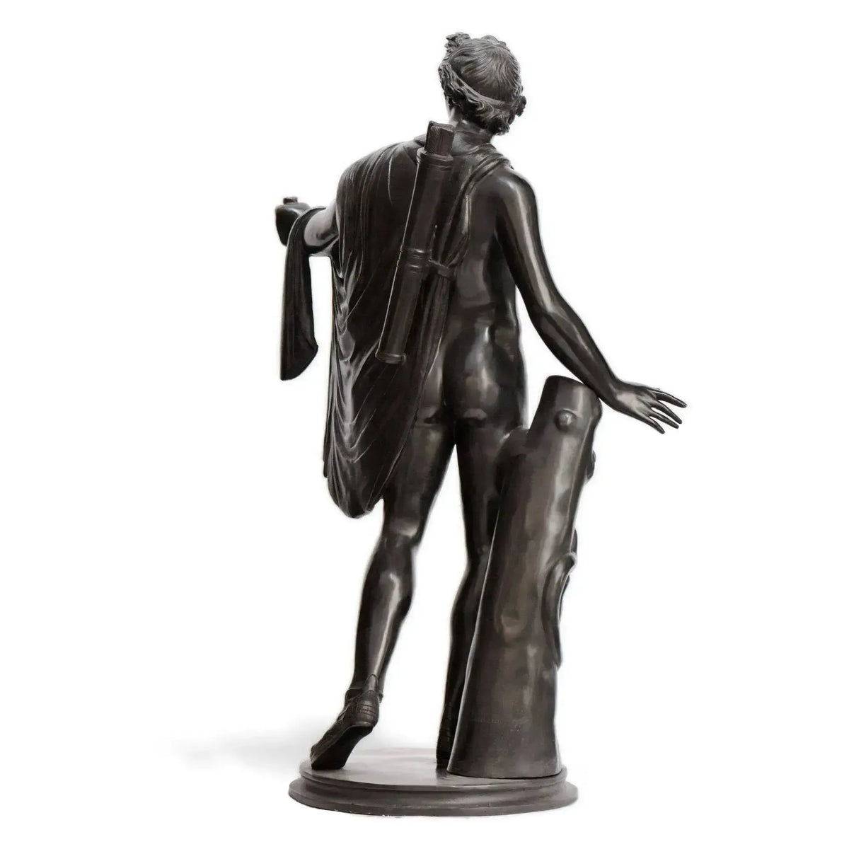 Apollo Belvedere bronze statue from the Vatican museums. Rear view