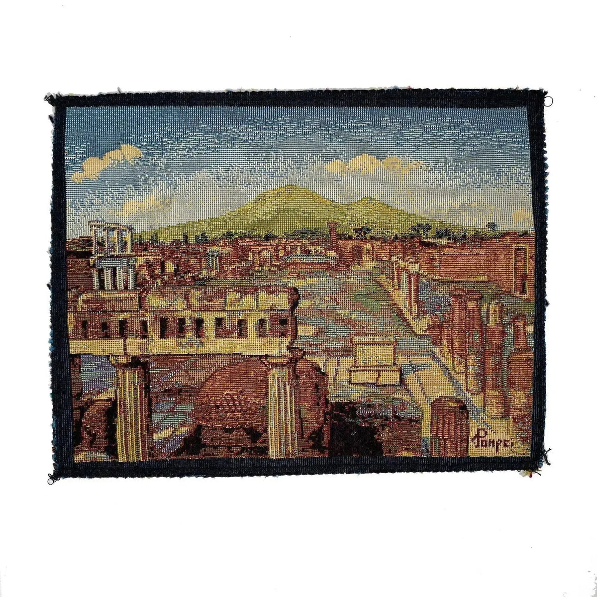 Jacquard tapestry, mouse pad with Pompeii print