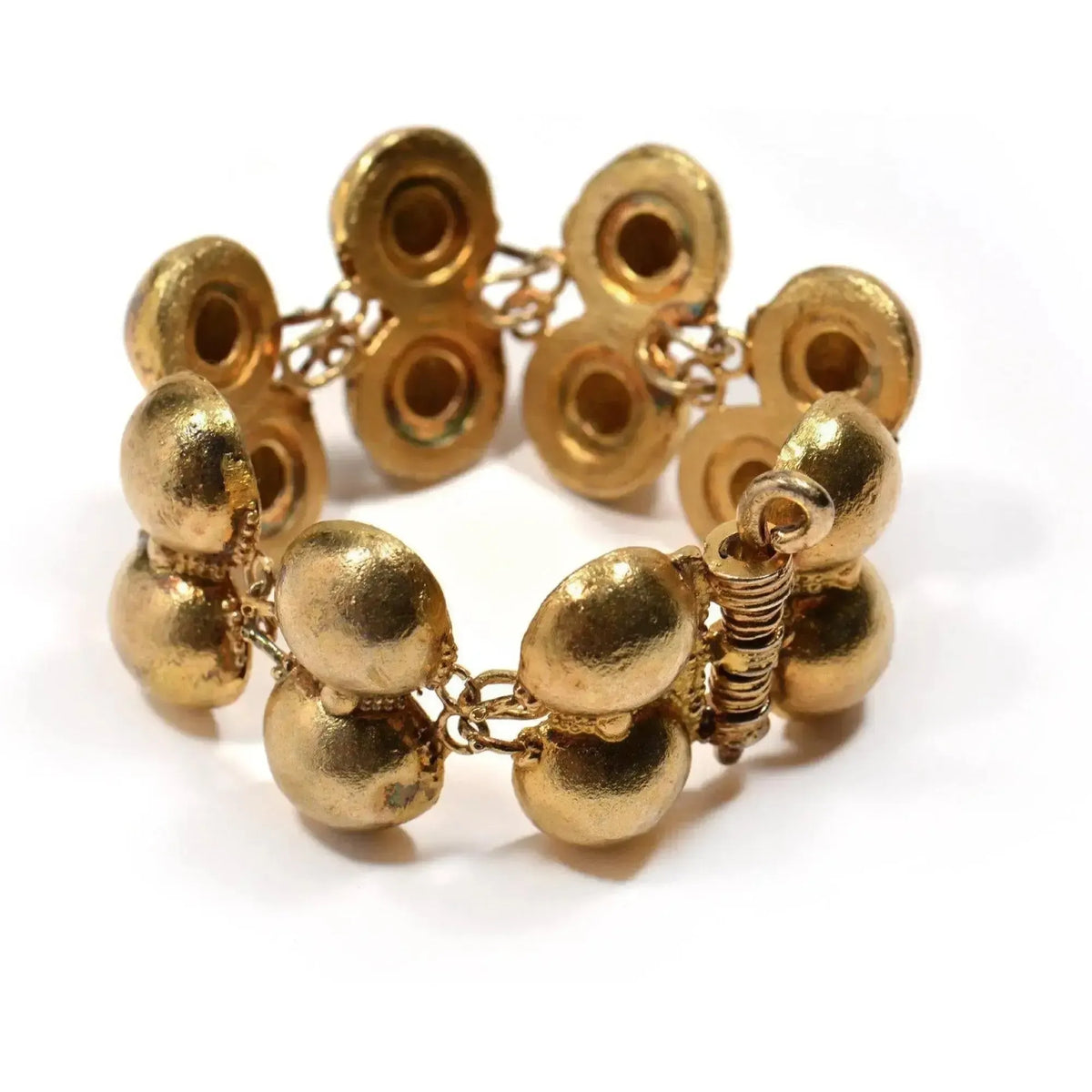 18k gold bracelet inspired by Pompeii, plated armilla