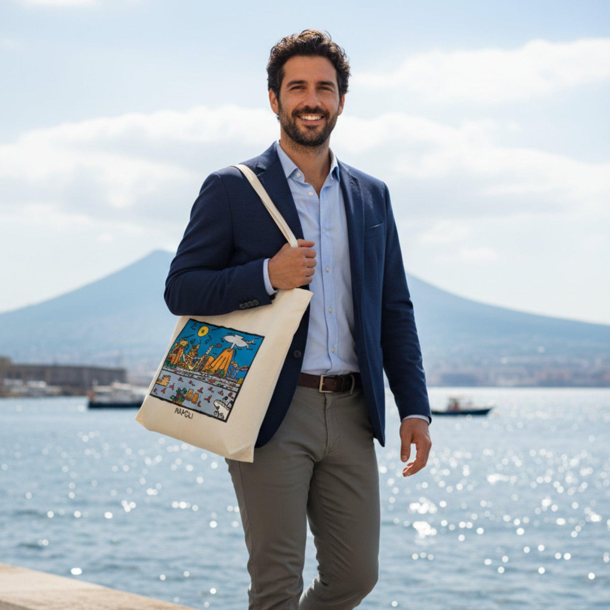 Sac Colore&Calore avec scène artistique de Naples