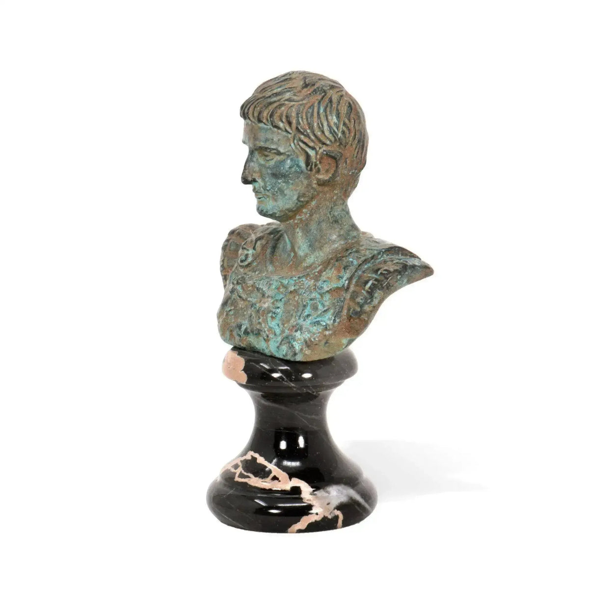 Buste en bronze de l'empereur romain Auguste