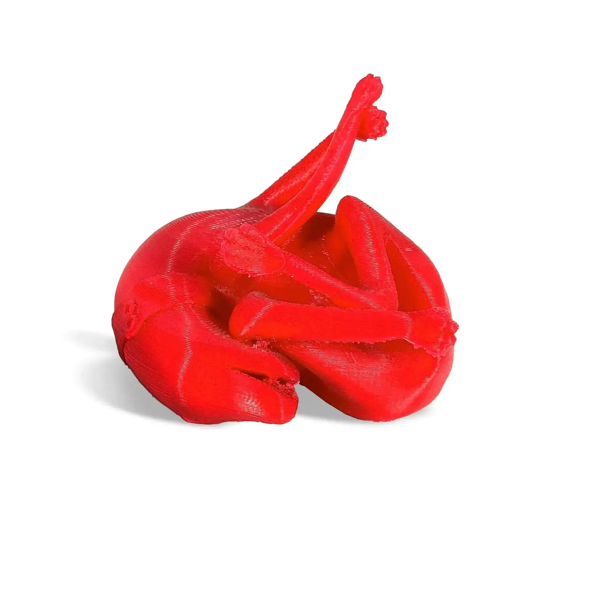 Elenco de perro Pompeya impreso en 3D rojo