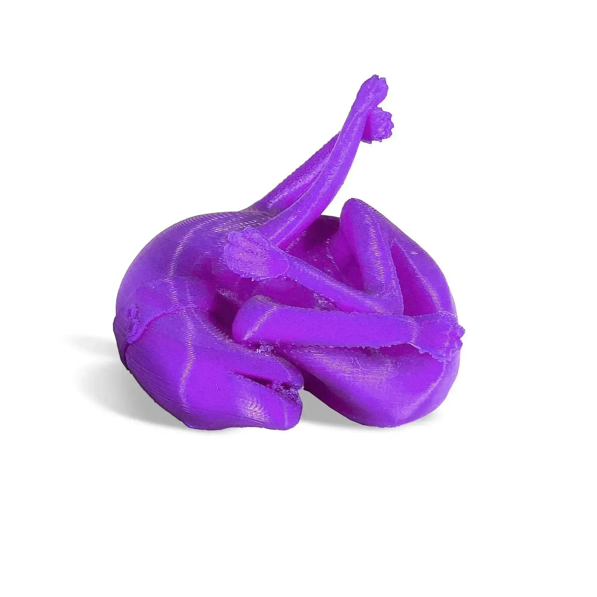 Perro Pompeya púrpura fundido en 3D impreso