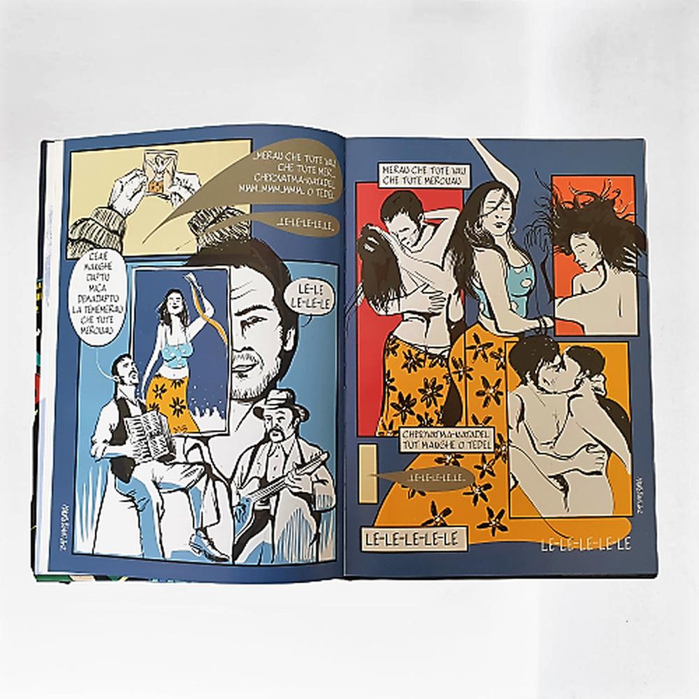 Daniele Sepe Canzoniere Illustrato "es un hermoso volumen de 106 páginas que contiene 12 cómics para 12 canciones. - Museum-Shop.it