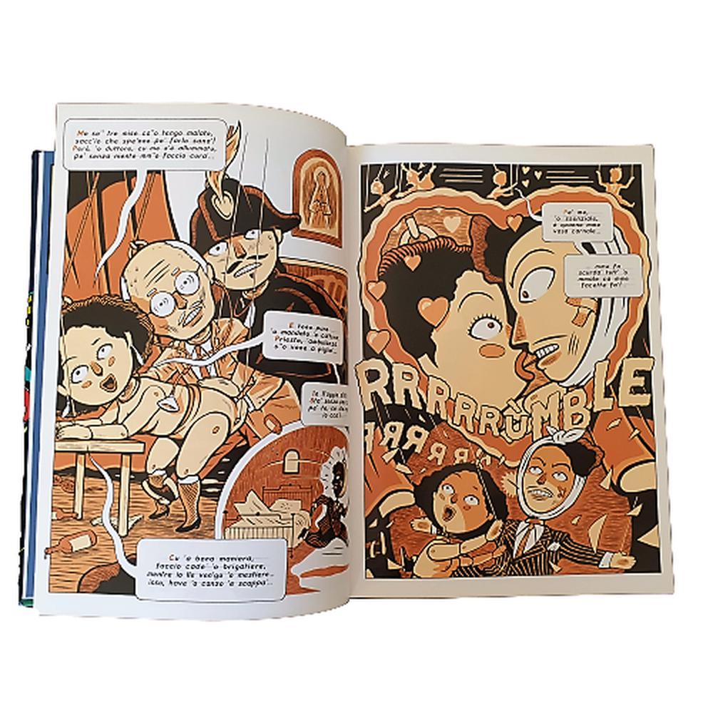 Daniele Sepe Canzoniere Illustrato "es un hermoso volumen de 106 páginas que contiene 12 cómics para 12 canciones. - Museum-Shop.it