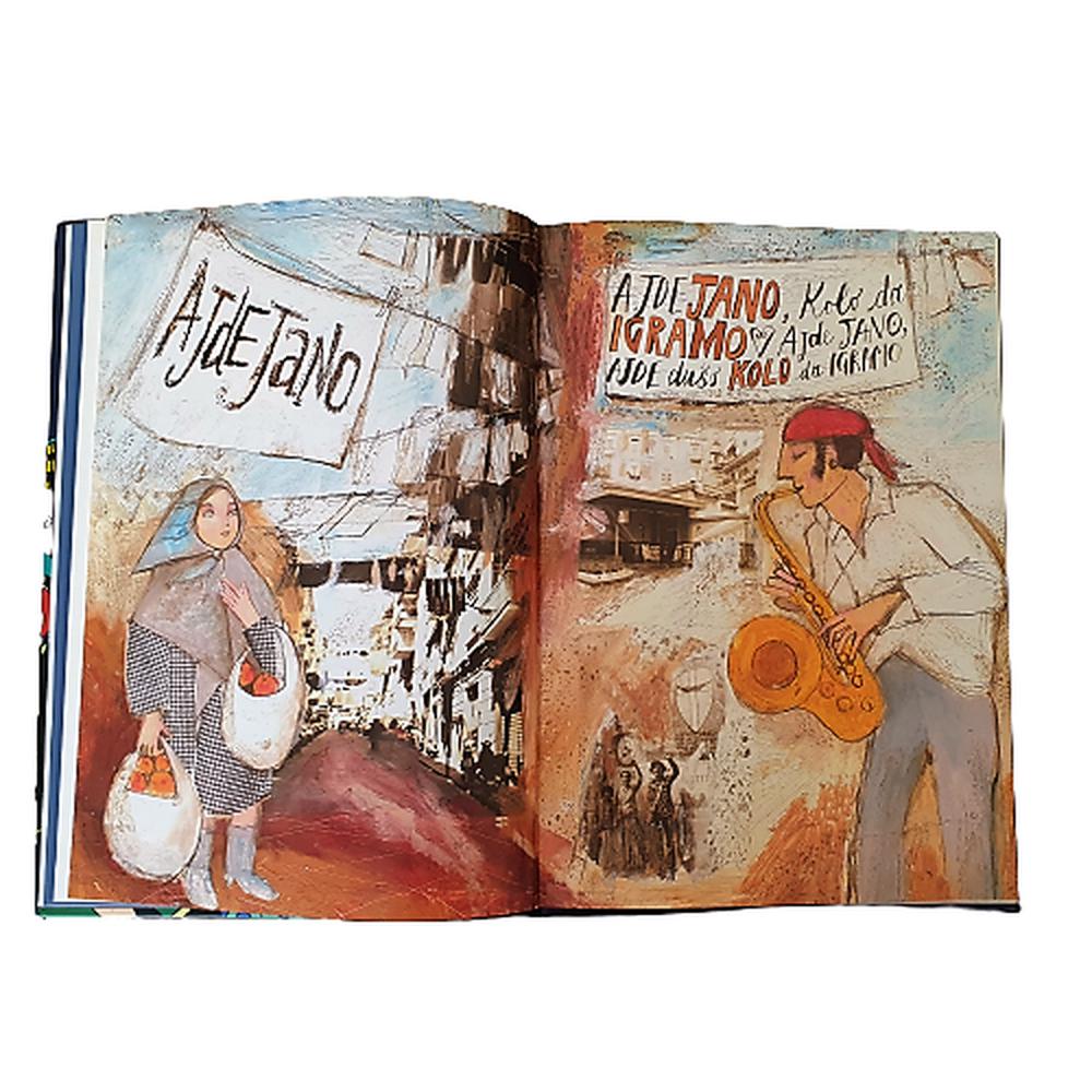 Daniele Sepe Canzoniere Illustrato "es un hermoso volumen de 106 páginas que contiene 12 cómics para 12 canciones. - Museum-Shop.it