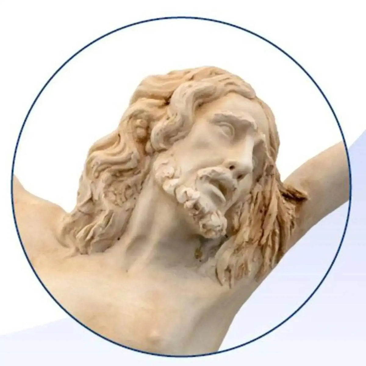 Capodimonte porcelain crucifix.