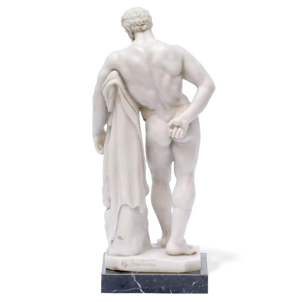 Reproduction of the famous Ercole Farnese sculpture in marble