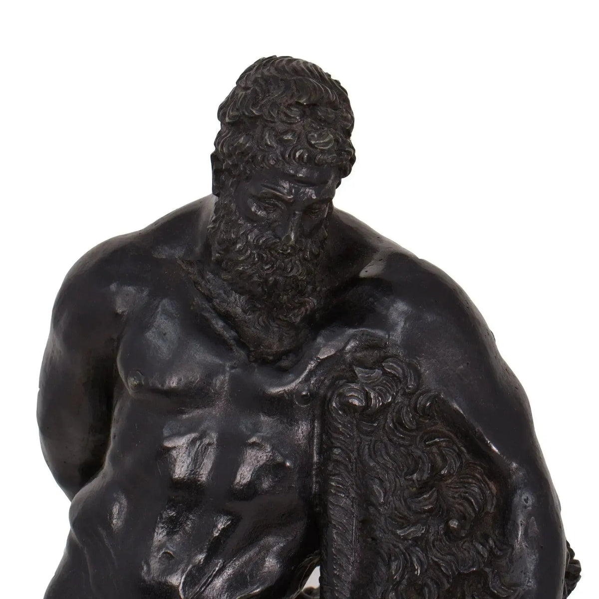 Bronze statue of Hercules at rest
