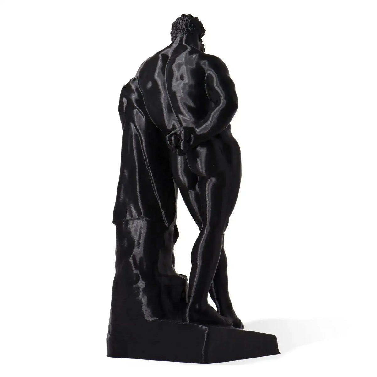 3D sculpture of the Farnese Hercules, black colour