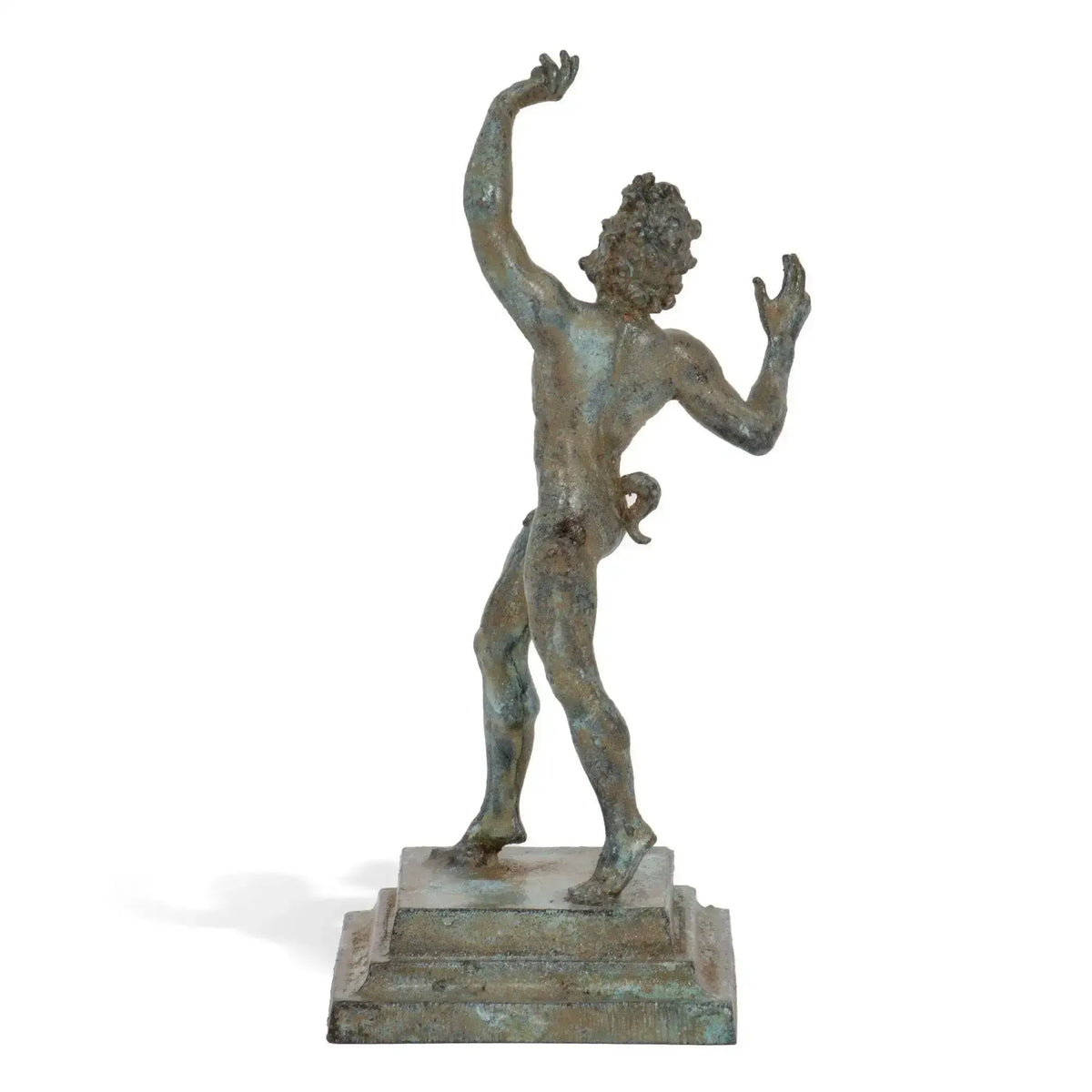 Statuette du Faune de Pompéi, sculpture en bronze