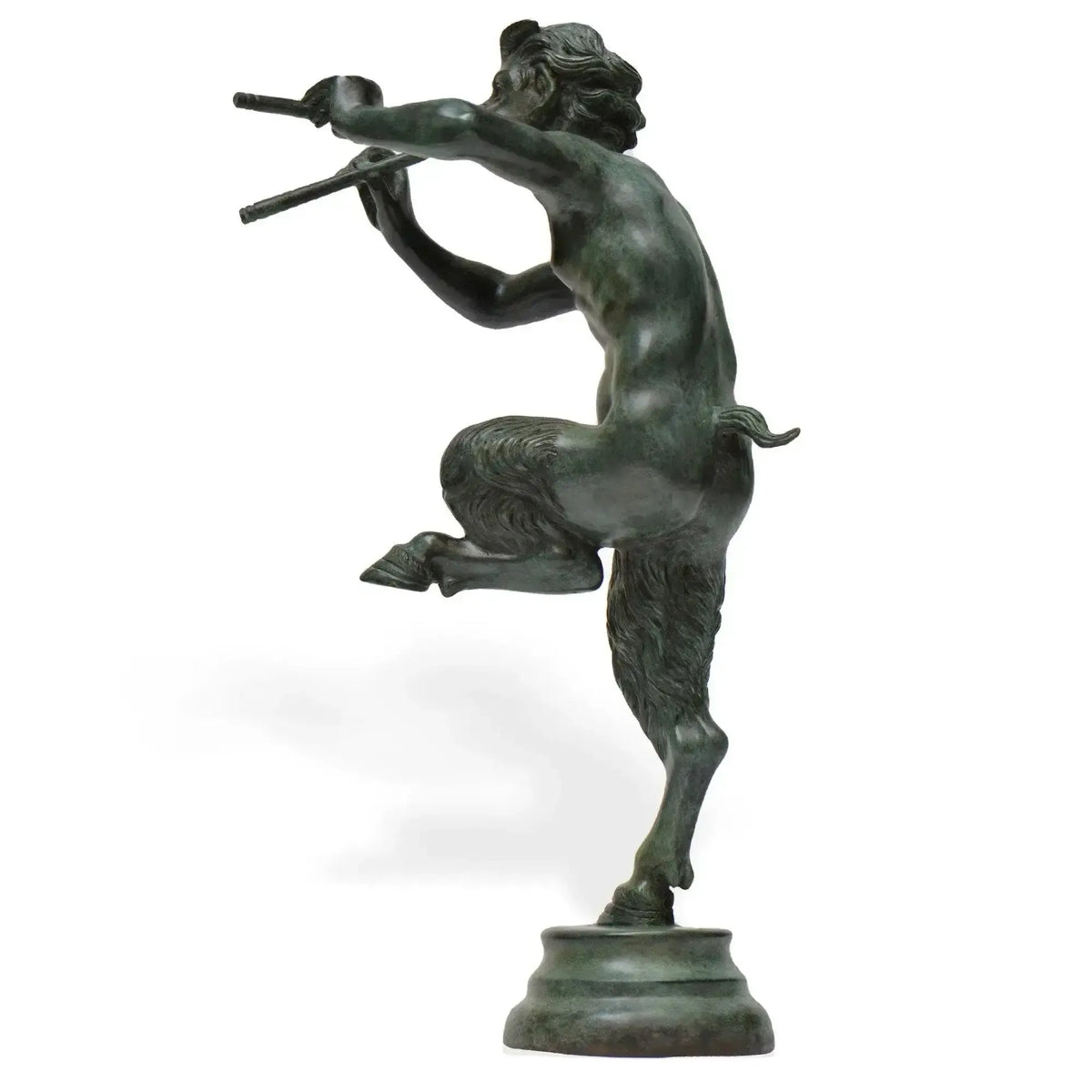 Bronze sculpture of the faun with fifes
