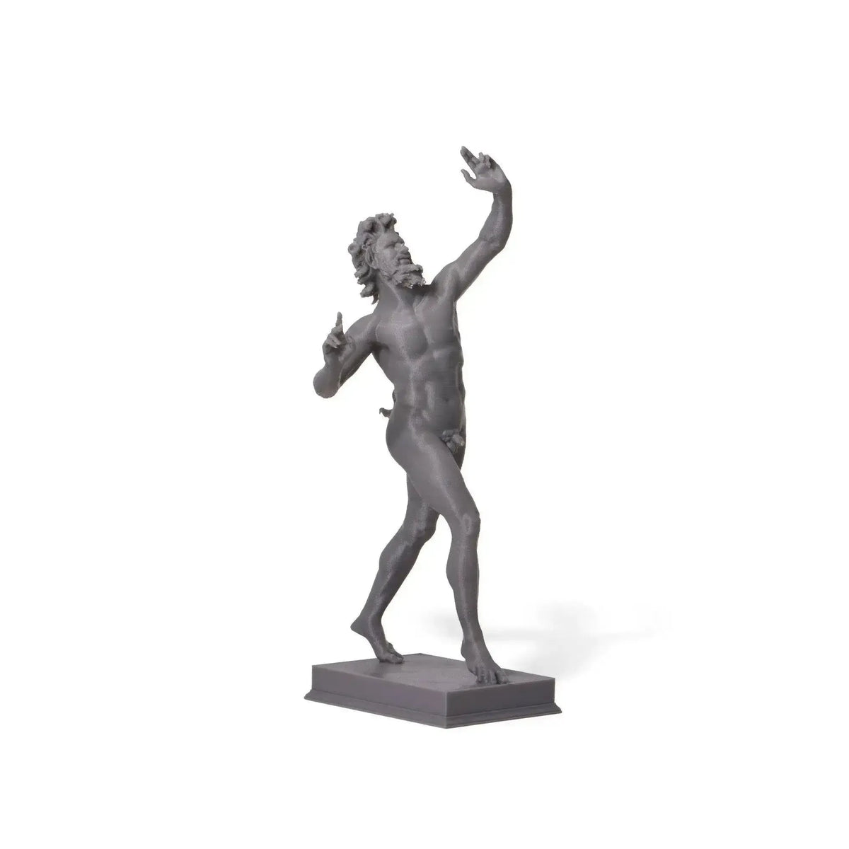Statue of the dancing faun of Pompeii