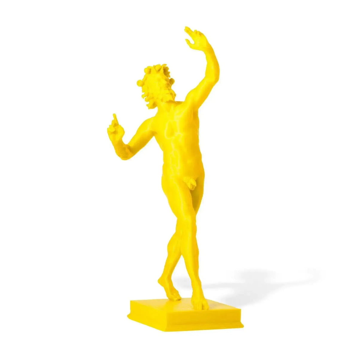 Three-dimensional statue of the dancing faun Pompeii