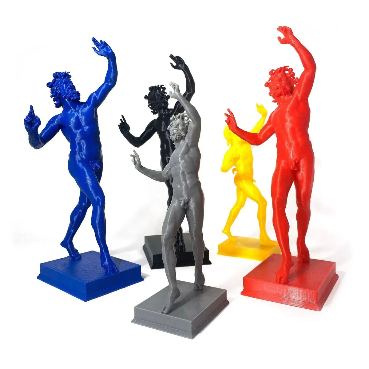 Dancing Faun of Pompeii three-dimensional statue