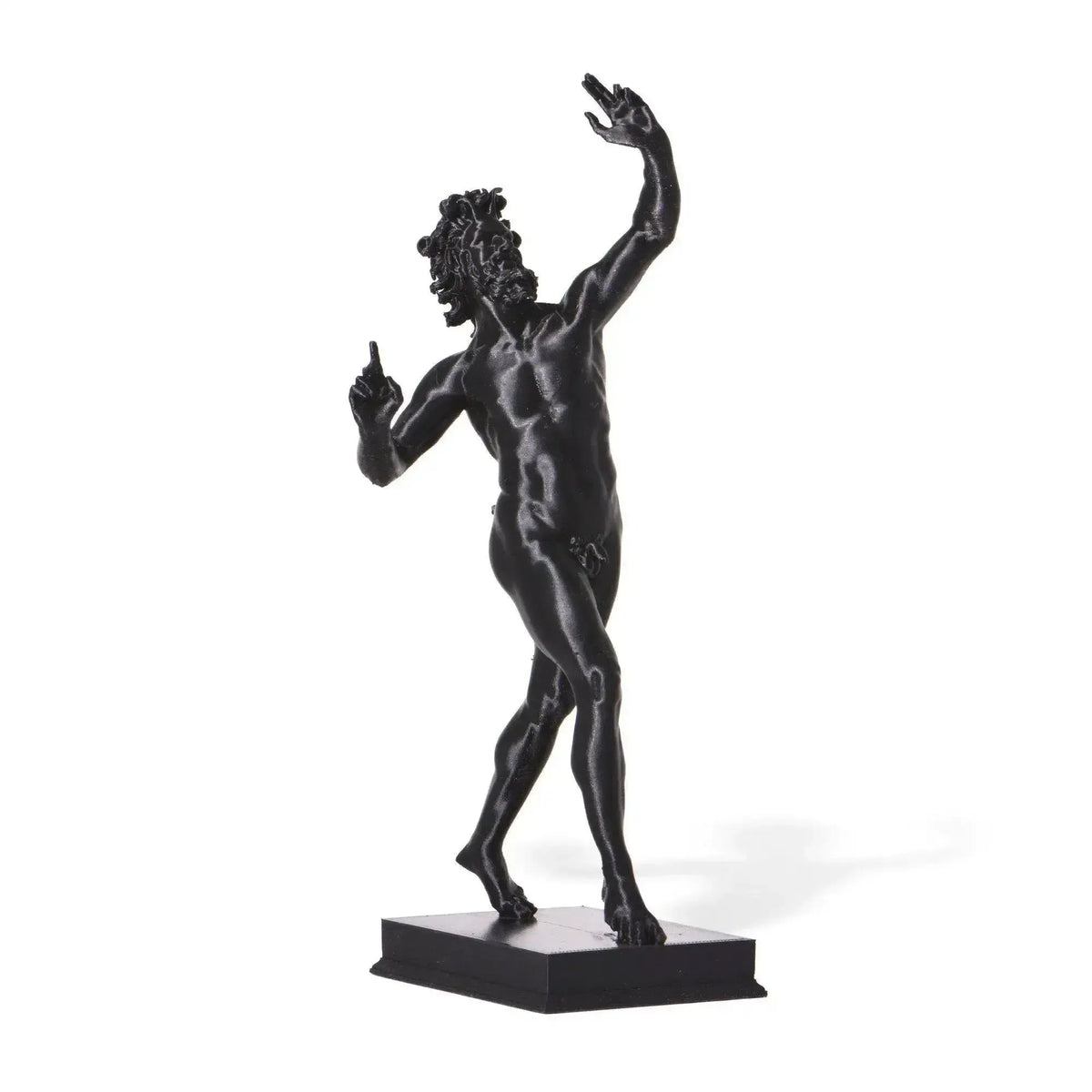 Three-dimensional statue of the Faun of Pompeii