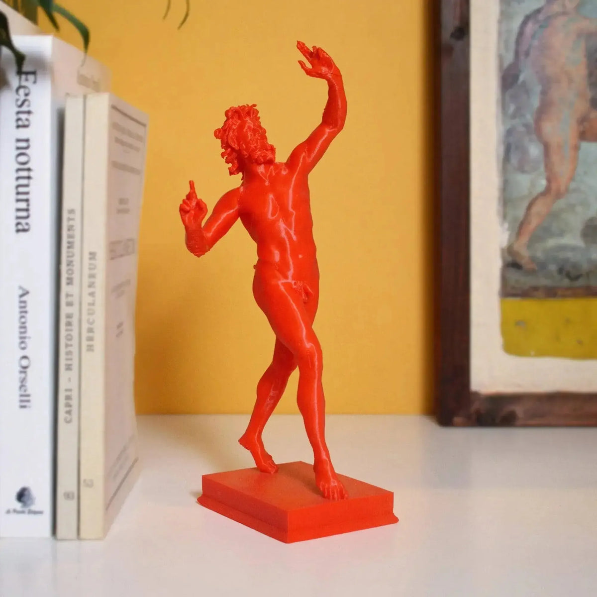 Pompeii dancing faun 3D statue