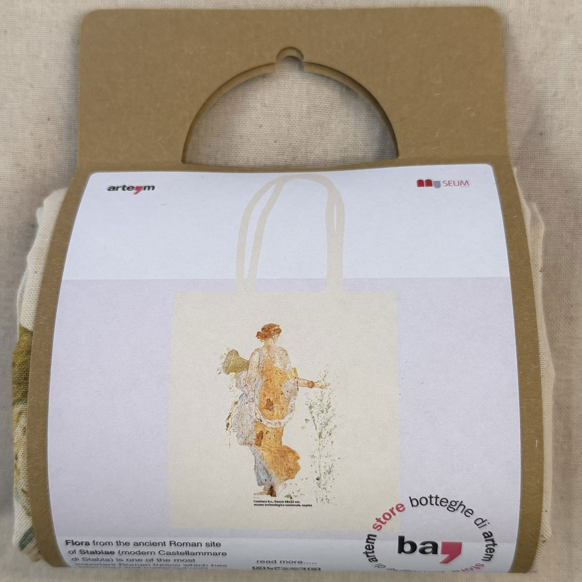 Sac cabas Flora – Coton écru
