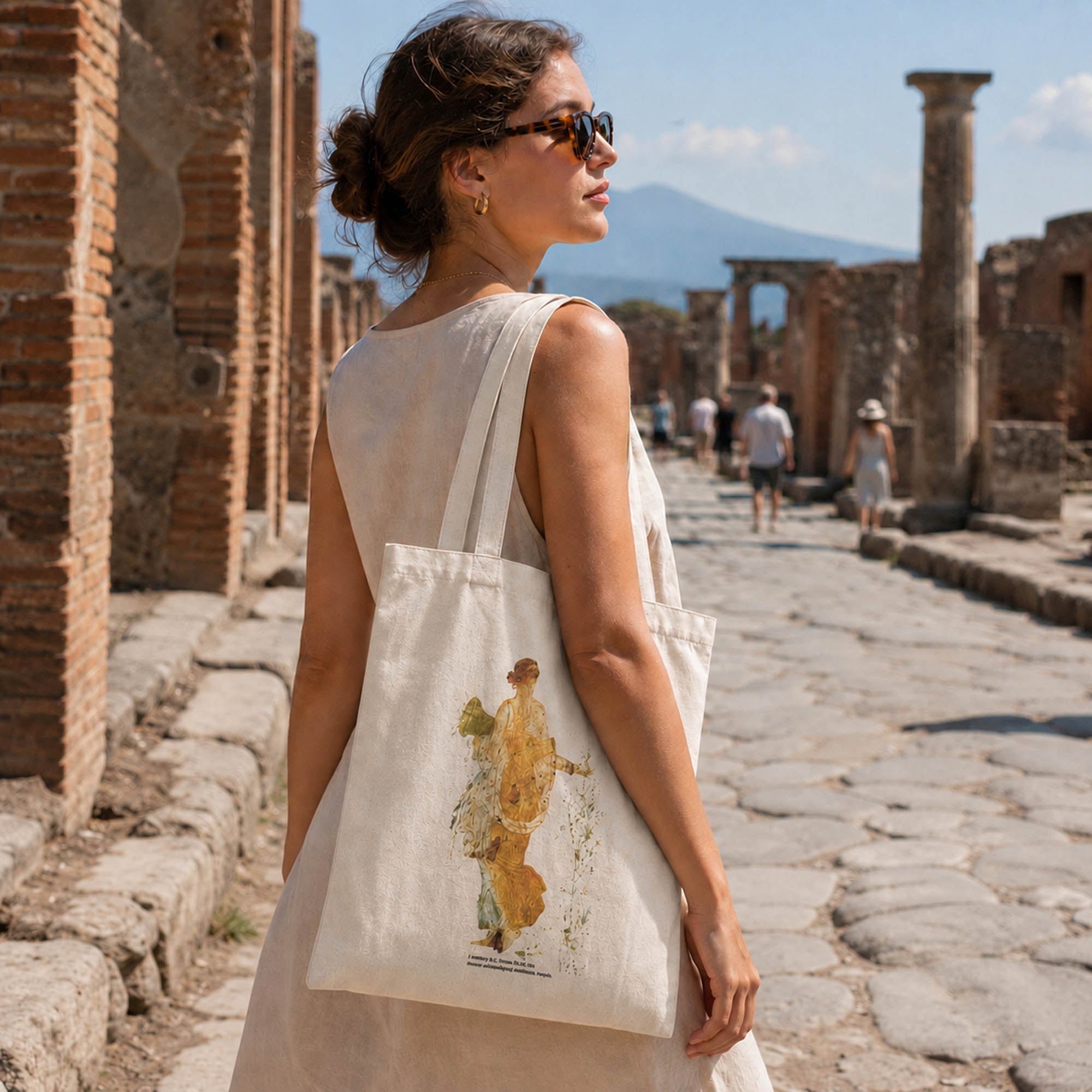 Sac cabas Flora – Coton écru