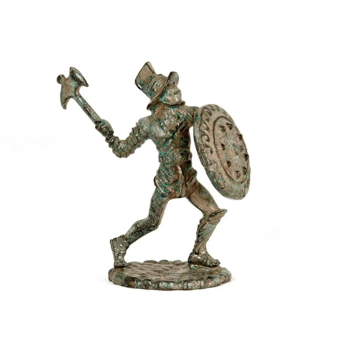 Statuette de gladiateur romain - Bronze thrace - Vue latérale