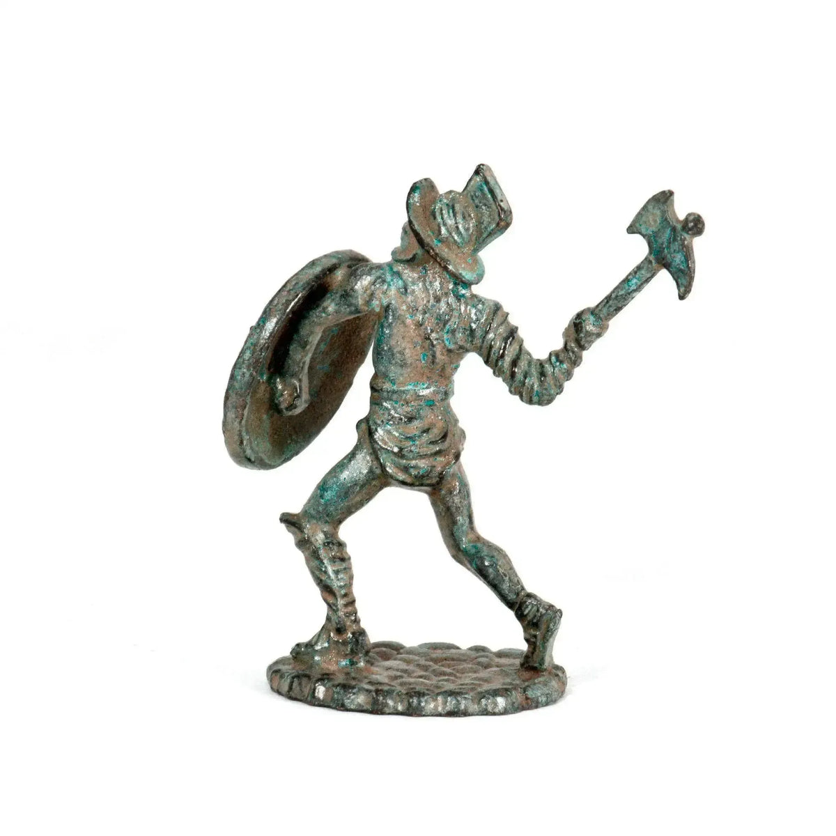 Statuette de gladiateur romain - Bronze thrace - Vue arrière
