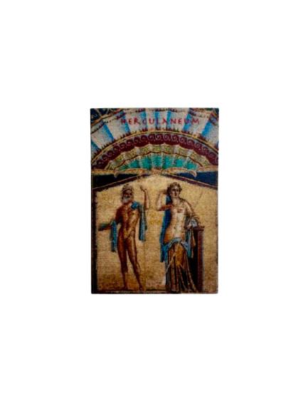 Eraser with print of the Fountain of Neptune from Herculaneum – colored Roman mosaic on a writing accessory
