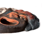 Maschera tragica in terracotta, tipica del teatro pompeiano