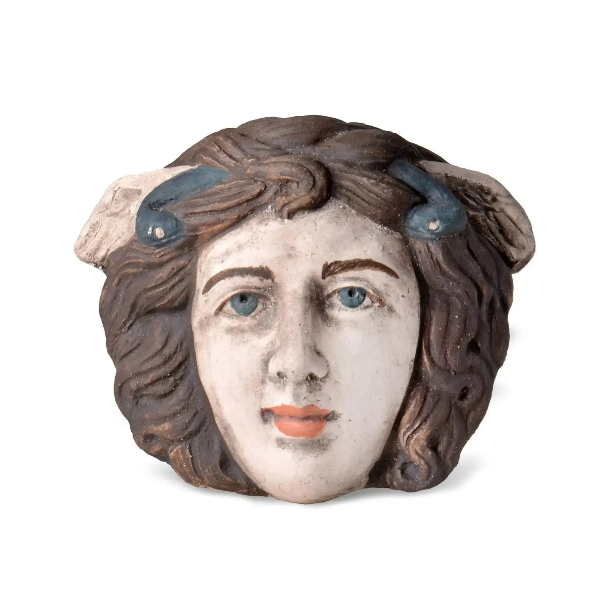 Mask of the Goddess Medusa Gorgon in terracotta