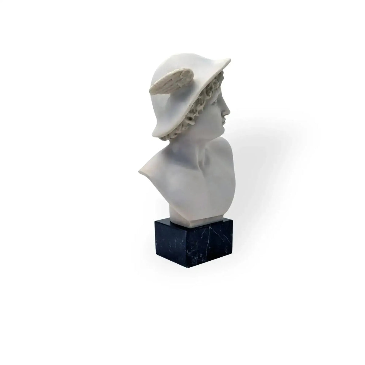 Marble reproduction of the bust of Mercury