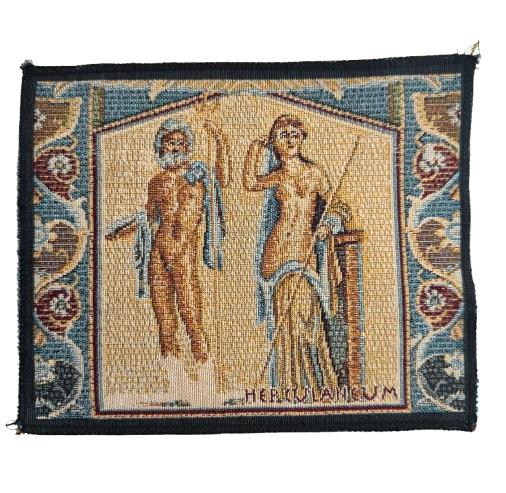 Jacquard weave mouse pad featuring the Fountain of Neptune from Herculaneum