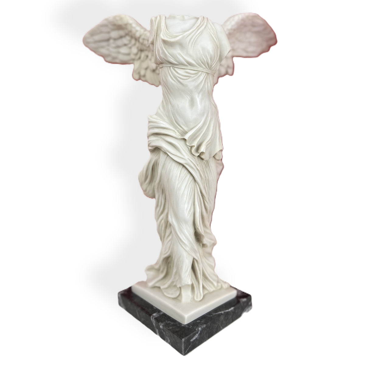 Nike Di Samotracia - statua in marmo 37,5 cm vista frontale