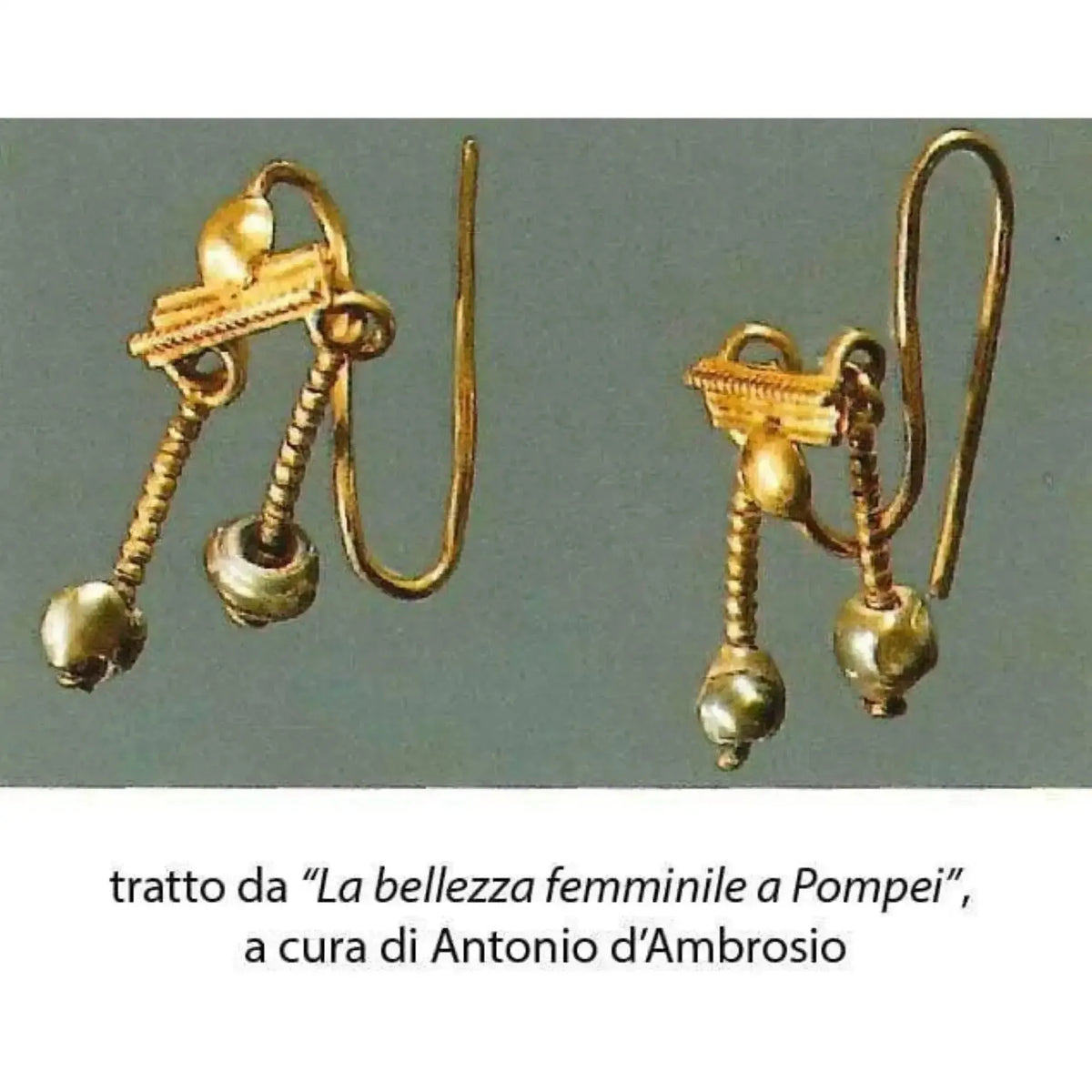Roman crotalia earrings from Pompeii