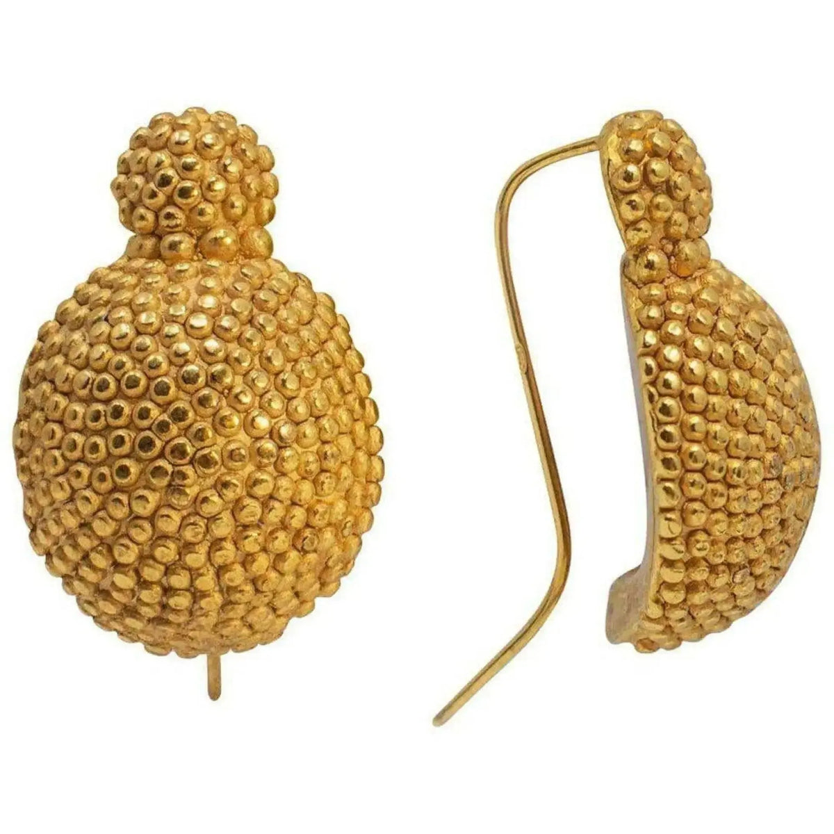 18K gold plated silver stud earrings