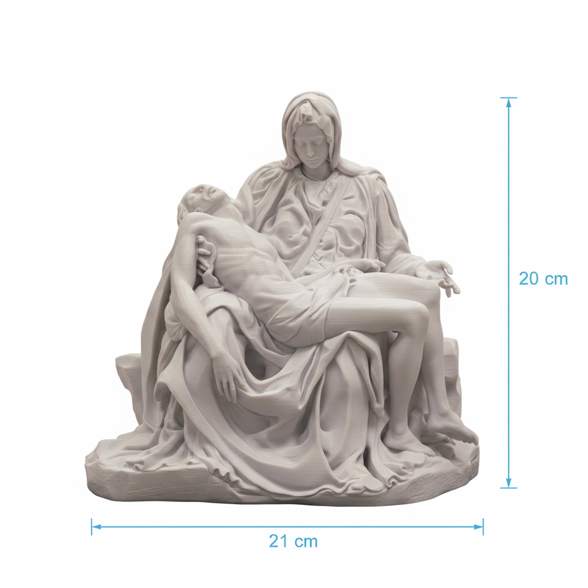 🗿 Pietà di Michelangelo – Riproduzione 3D (20 cm)