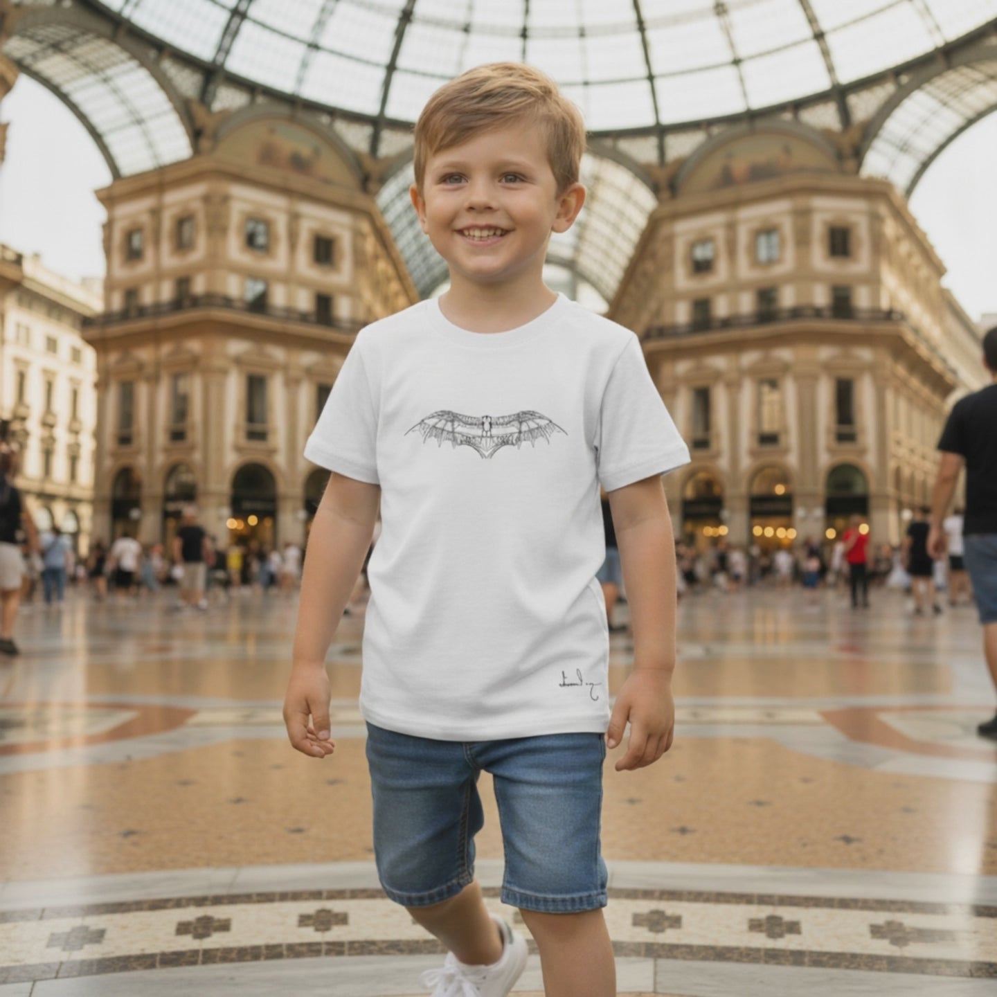 T-Shirt Bambini Leonardo da Vinci – Arte & Ingegneria, Museum-Shop