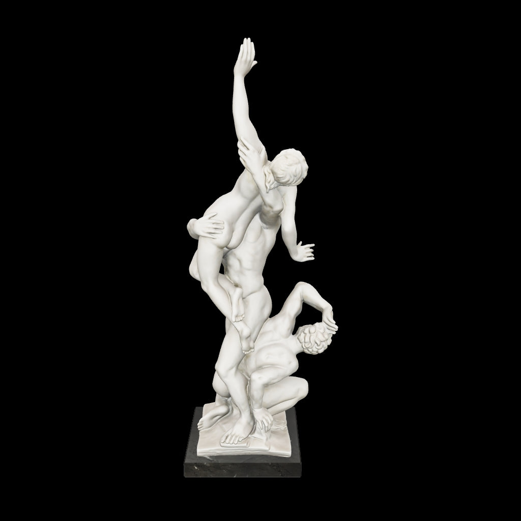 Modello 3D del Ratto delle Sabine di Giambologna - Statua in marmo 68 cm