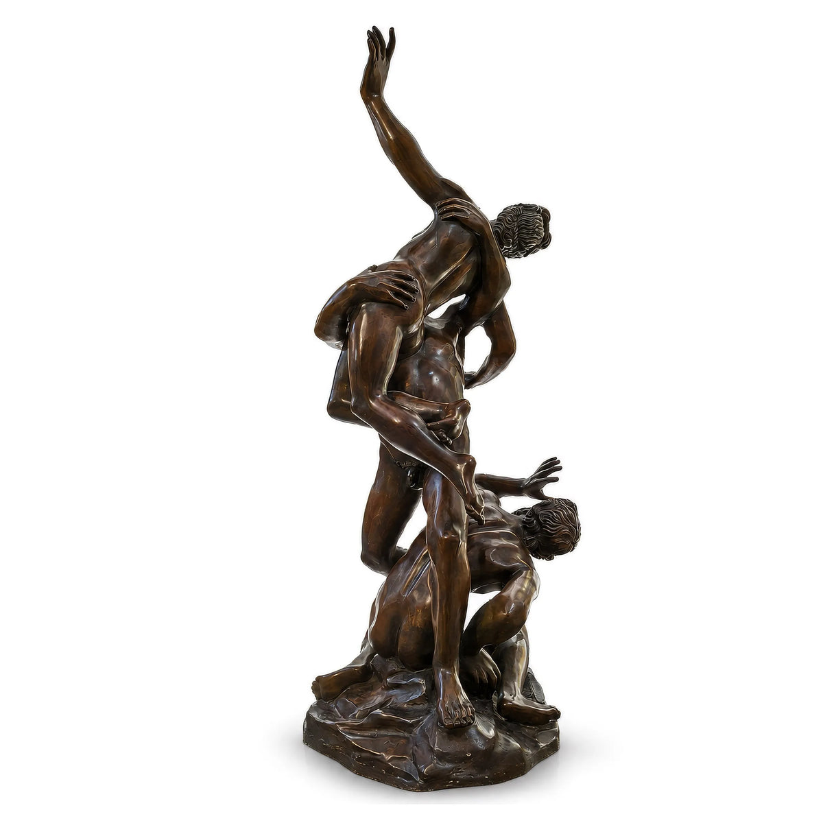Scultura in bronzo Ratto delle Sabine 120 cm, vista intera
