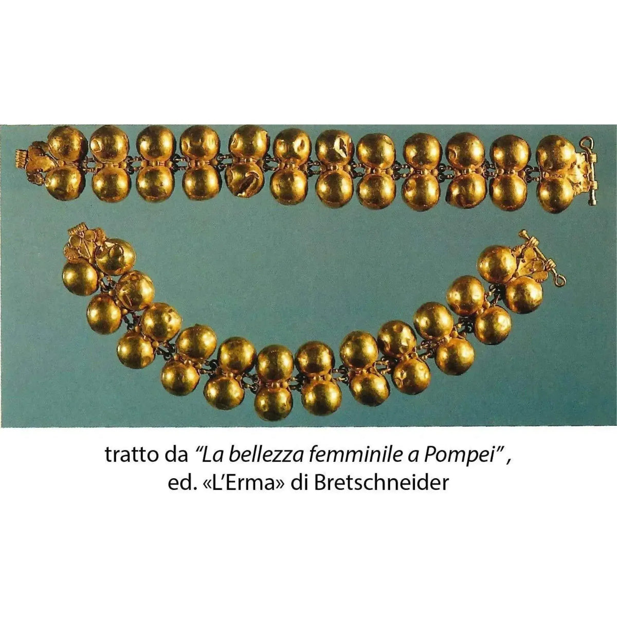 Bracelet romain antique, armilla en argent plaqué or